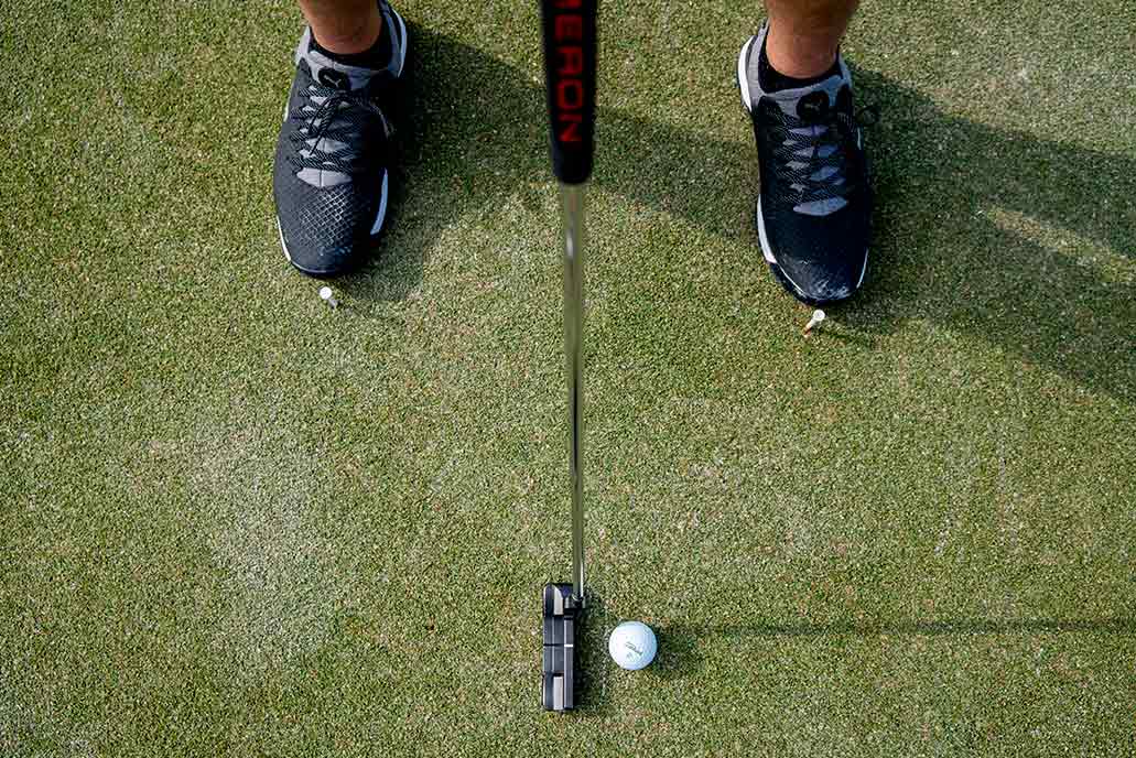 Putter opstilling instruktion golf